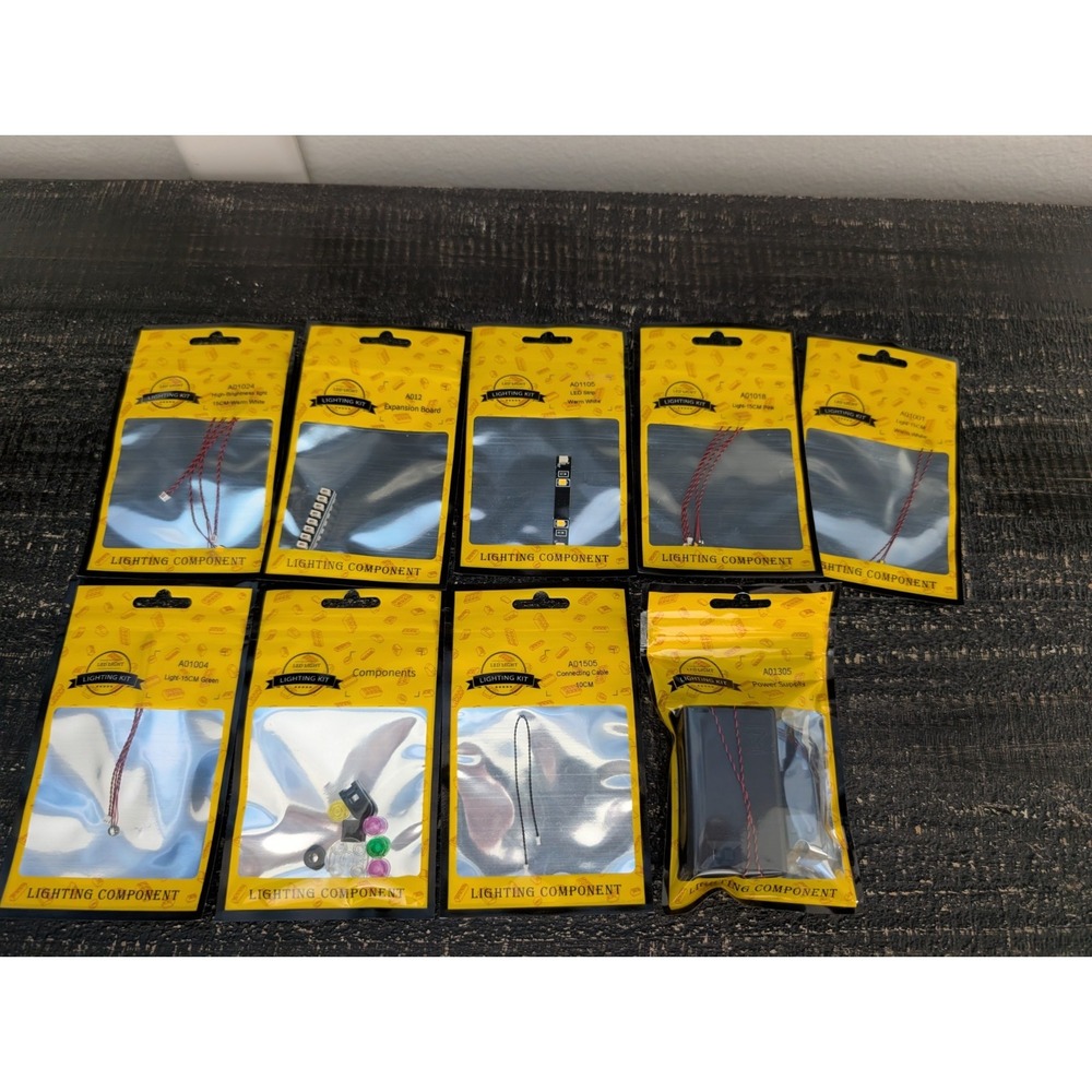 Lot Of 9 BRICK WORLD New LED Lighting Components Power Supply, Lights +